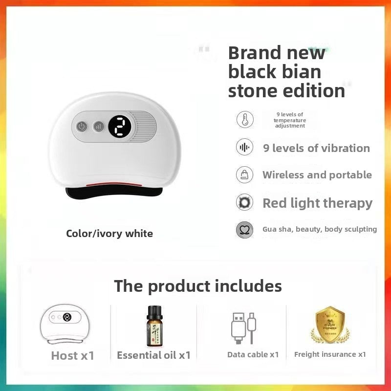 Red/Black Stone 9-Level Smart Gua Sha Board